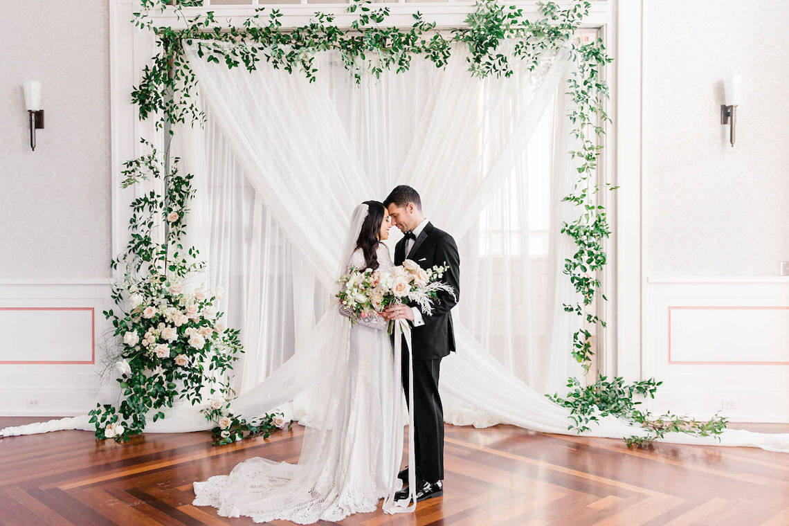 Create a luxurious indoor wedding  space with this stunning 