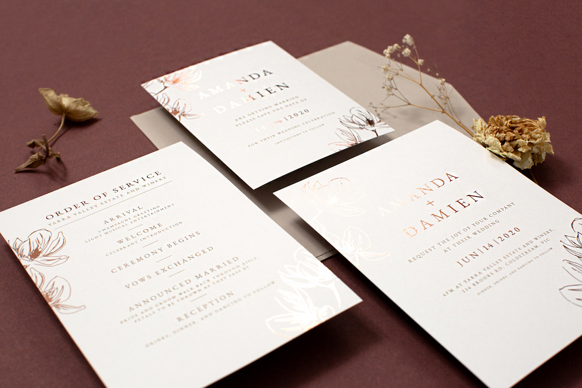Gorgeous Custom Wedding Invitations By Paperlust 13
