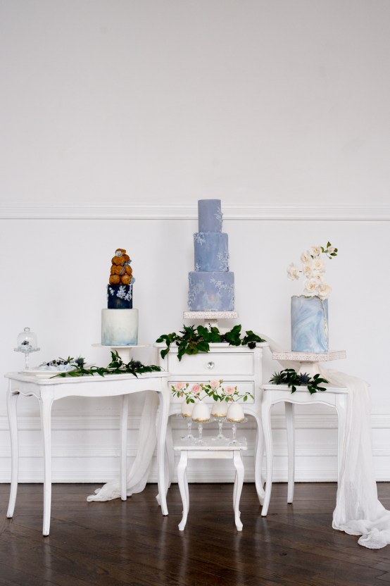 Something Blue Wedding Dessert and Cake Inspiration – Cipriano Palmer Photography 22