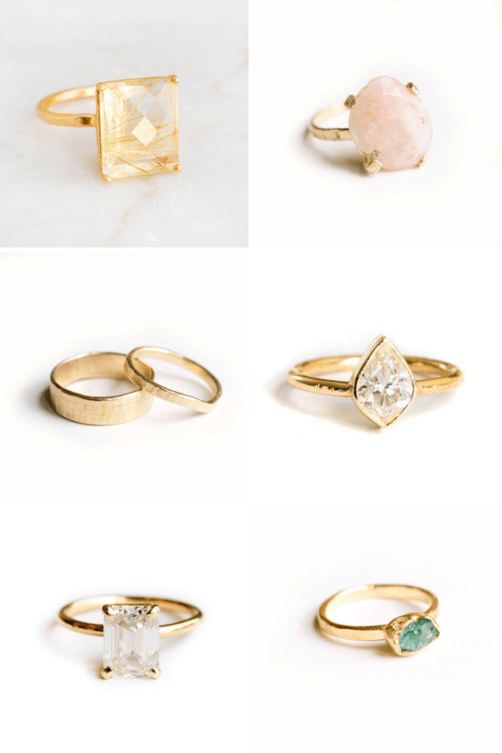 10 mejores lugares para comprar anillos de compromiso y bodas en línea - Etsy Melissa Tyson Designs
