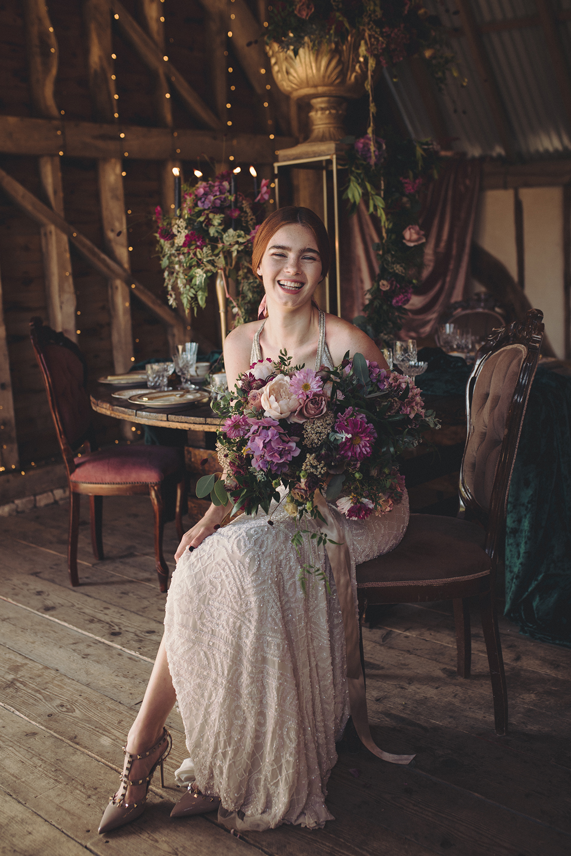 Opulent Barn Holiday Wedding Inspiration – Kerry Ann Duffy Photography 26