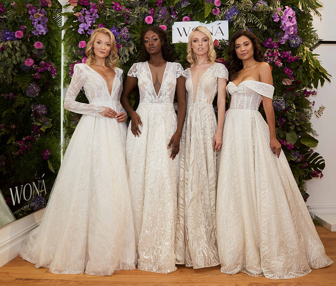 Showstopping Dazzling WONA Bridal Wedding Dresses – NYC Showroom 5