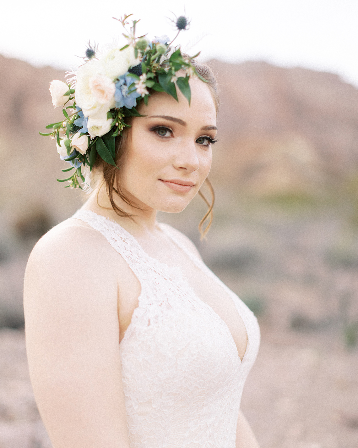 Ethereal Blue Desert Wedding Inspiration – Madeleine Collins Photography 22