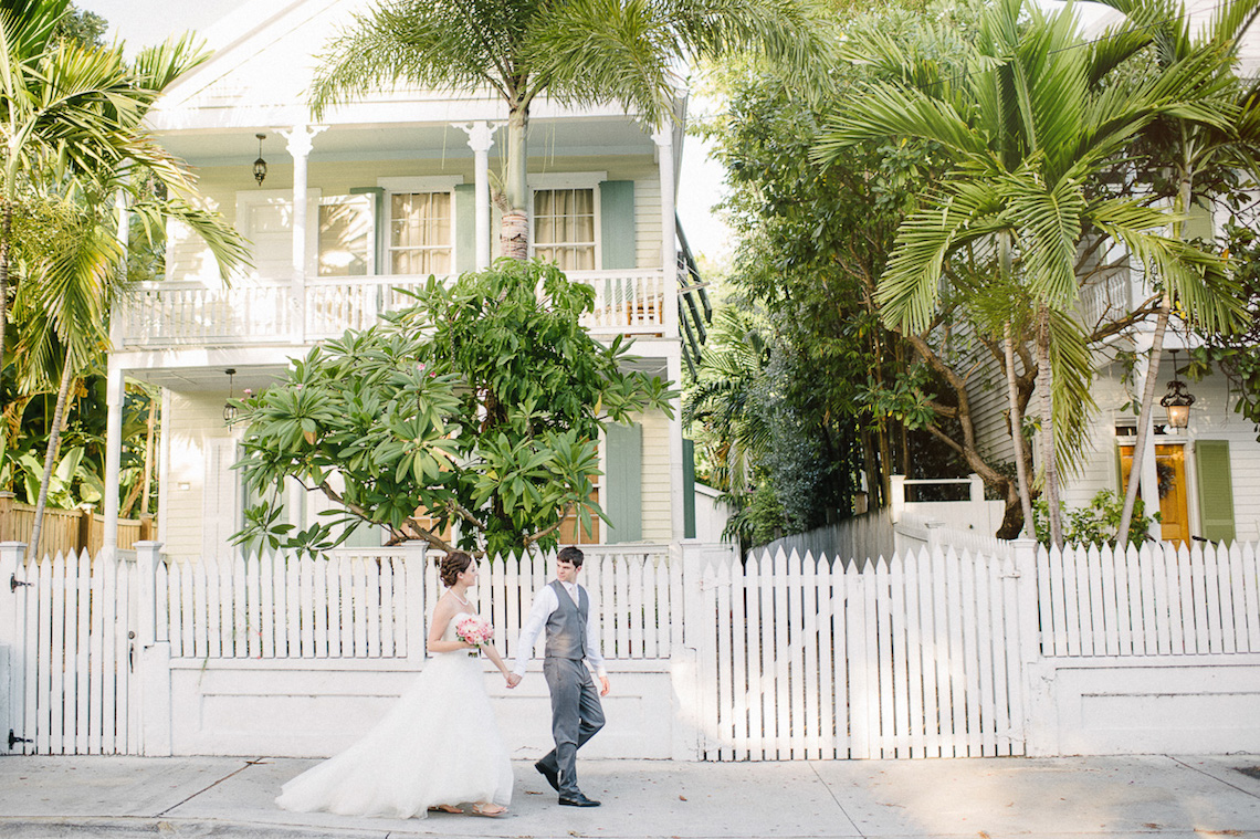 intimate wedding at Hemingway House in Key West / photo by sunglowphotography.com