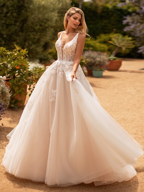 10 Gorgeous Ball Gown Wedding Dresses – Moonlight Bridal – J6778-F