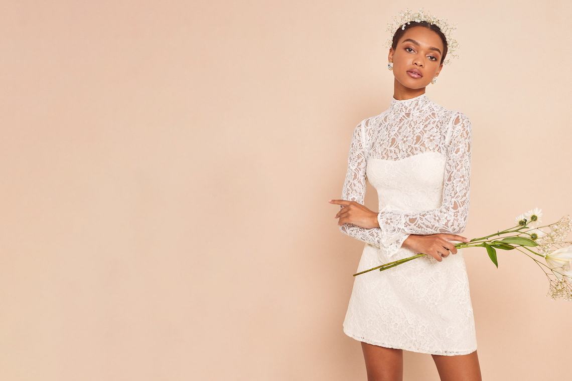 10 preciosos vestidos de novia cortos y largos para 2020 - Bridal Reflections