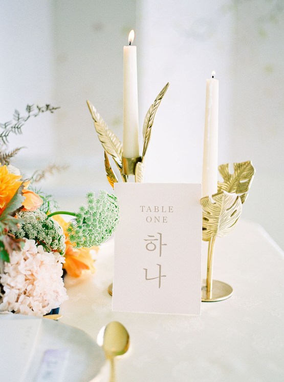 Modern Korean Wedding Inspiration – lilelements – Anadena Photography 76