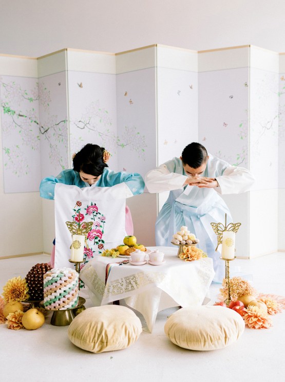 Modern Korean Wedding Inspiration – lilelements – Anadena Photography 84