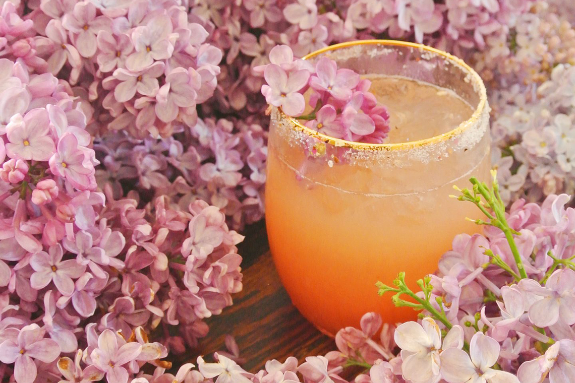Cocktail and Cake Pairings – Bridal Musings – Lilac Rose Margarita Deco Tartelette 2