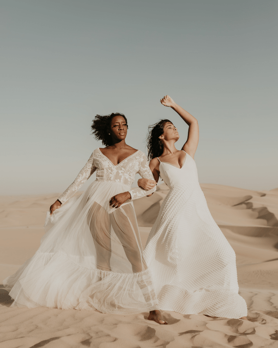 Desert Sand Dune Wedding Inspiration with Natural Hair Ideas for Black Brides – Tor Hawley – The LAW Bridal 24