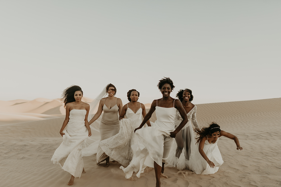 Desert Sand Dune Wedding Inspiration with Natural Hair Ideas for Black Brides – Tor Hawley – The LAW Bridal 5