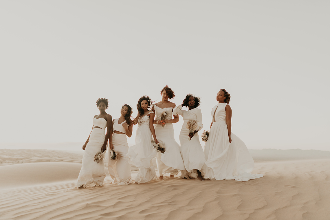 Desert Sand Dune Wedding Inspiration with Natural Hair Ideas for Black Brides – Tor Hawley – The LAW Bridal 8
