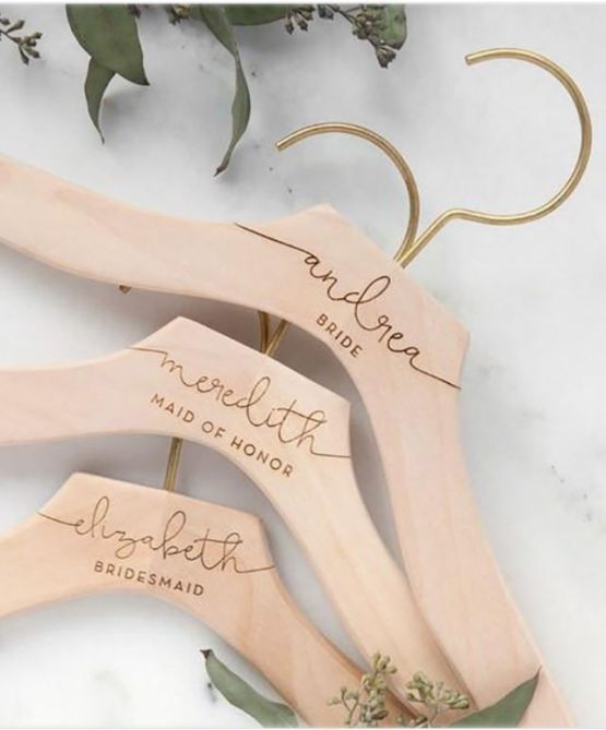 Zazzle Bridal Party Wooden Hanger Wedding Favor – The Best Places to Buy Wedding Favors and Supplies