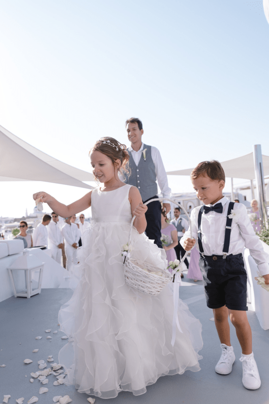 Blue and White Santorini Cliffside Same Sex Wedding – Nathan Wyatt Photography 38