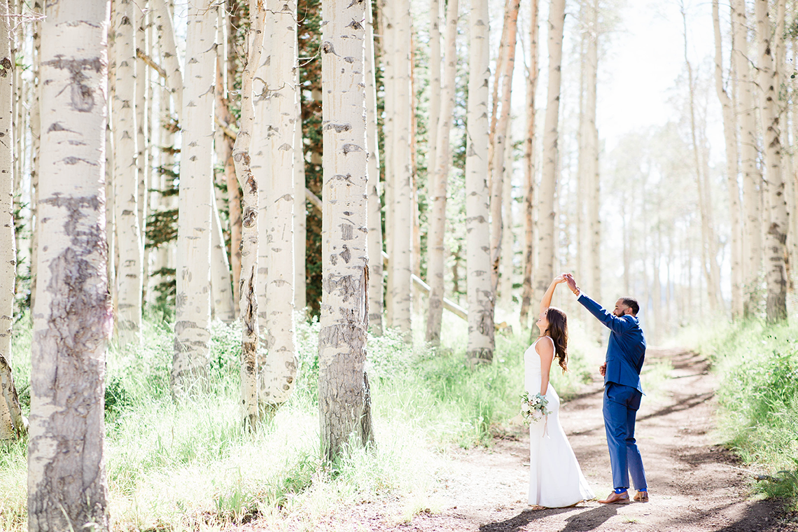 An Intimate Forest “Mini Wedding” At A Utah Airbnb