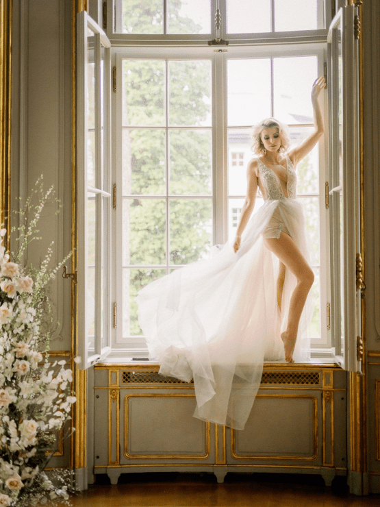 Luxurious Same Sex Wedding Inspiration at Roccoco Palace – Miss Universe Germany – BERTA wedding dress – Vivid Symphony 52