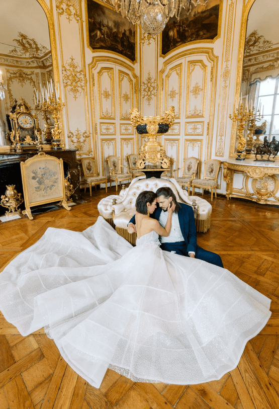 Princess Wedding Inspiration from France – Chateau Chantilly – Elizaveta Photography 28