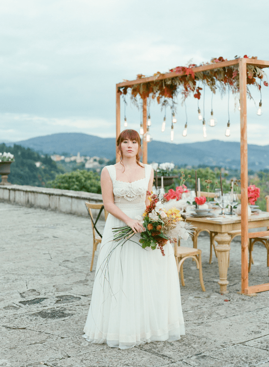 Rustic Vintage Bridal Inspiration in Tuscany Perfect for Fall Weddings – Antonis Prodromou – Villa Di Maiano 54