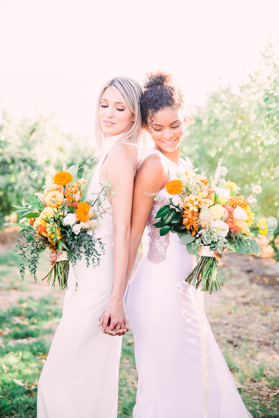 Same Sex Wedding Inspiration with Bright Citrus Decor – Alycia Moore Photography 25