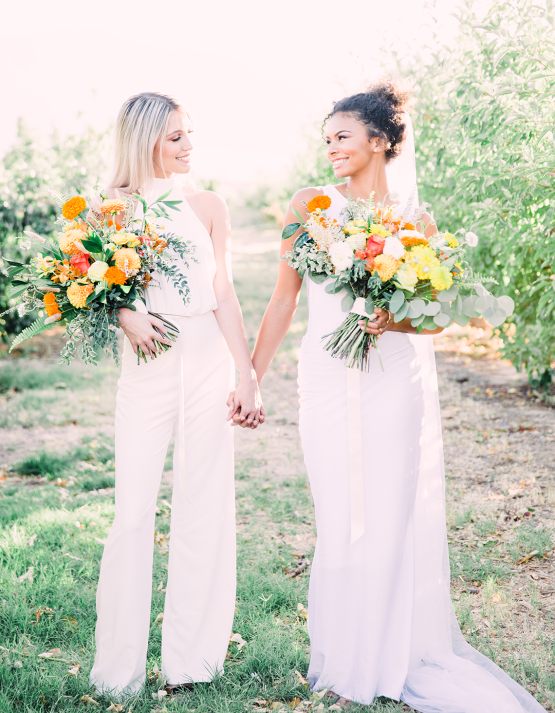 Same Sex Wedding Inspiration with Bright Citrus Decor – Alycia Moore Photography 27