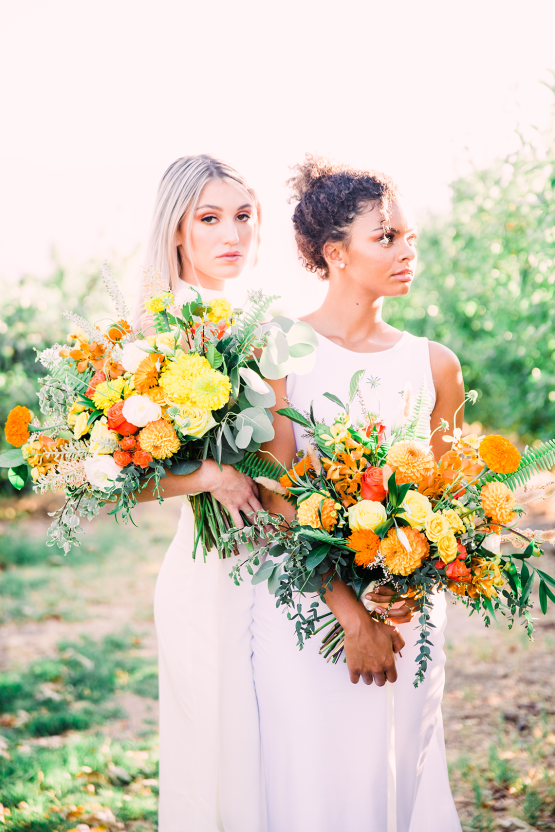 Same Sex Wedding Inspiration with Bright Citrus Decor – Alycia Moore Photography 29