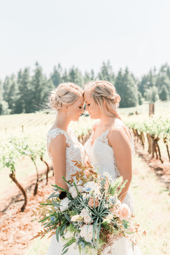 Pink Boho LGBTQ Winery Wedding Inspiration – Sierra Rose Photography 30