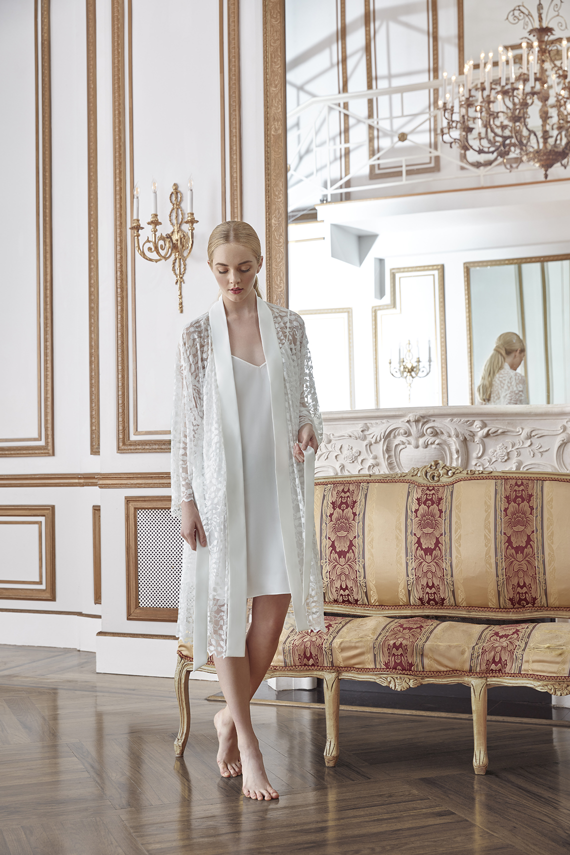 Sareh Nouri Luxurious Lace Bridal Robes – Bridal Musings – Robin Robe 2