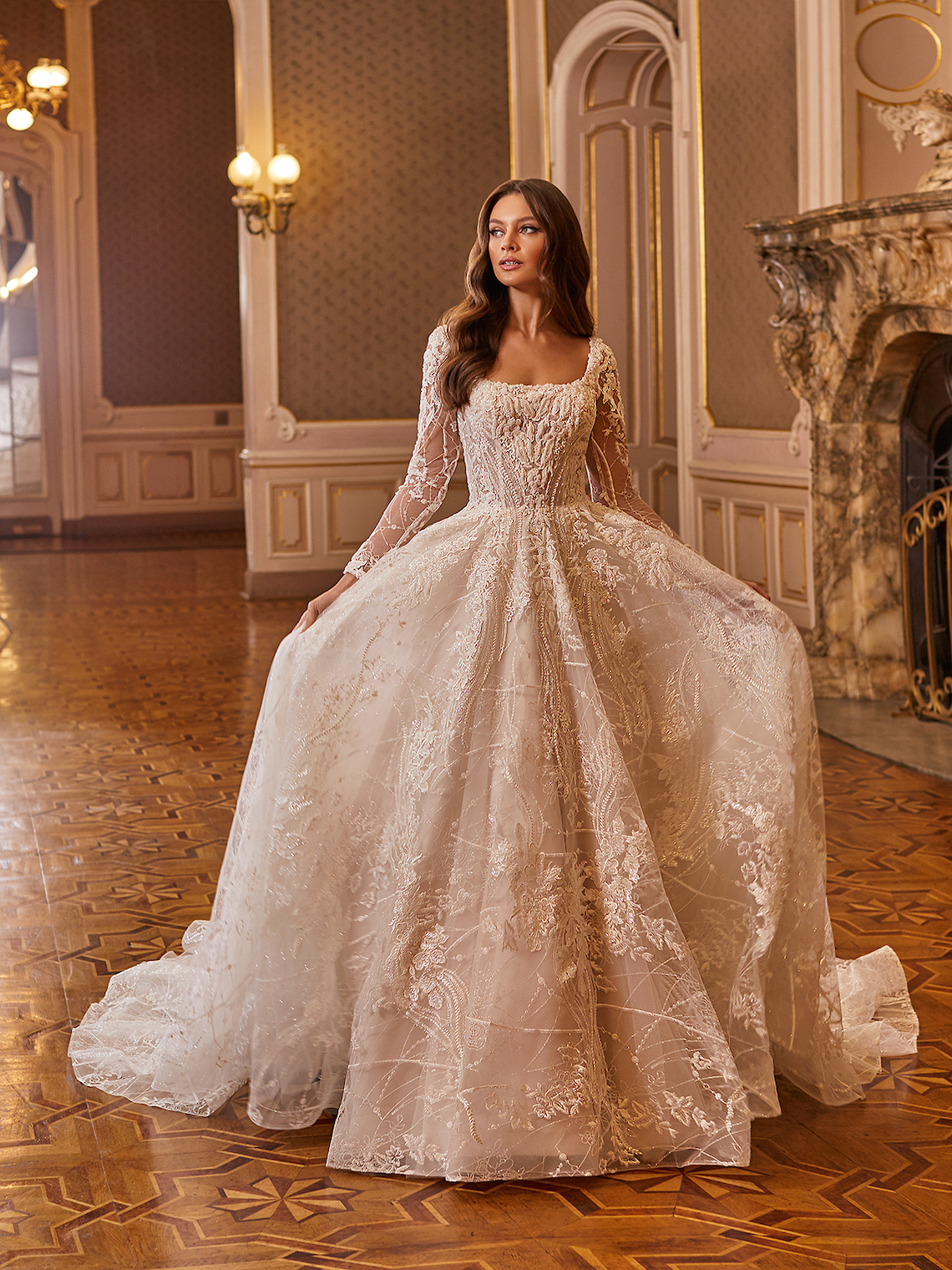 Vestidos de novia elegantes para 2021 2022 - Val Stefani - Reflejos nupciales - D8275 A.