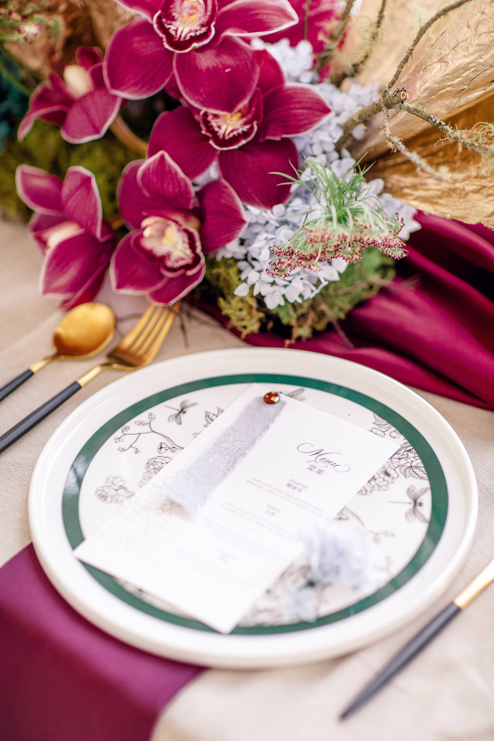 Hermosa ceremonia del té china e inspiración para bodas con orquídeas - Clarzzique - Lilelements 58