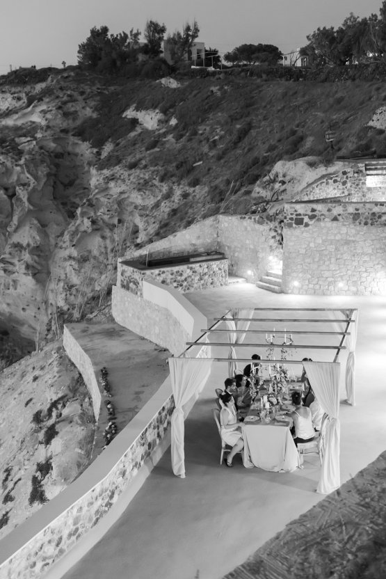 Pale Blue Greek Micro Wedding on the Cliffs of Santorini – Kimonas Photography 56