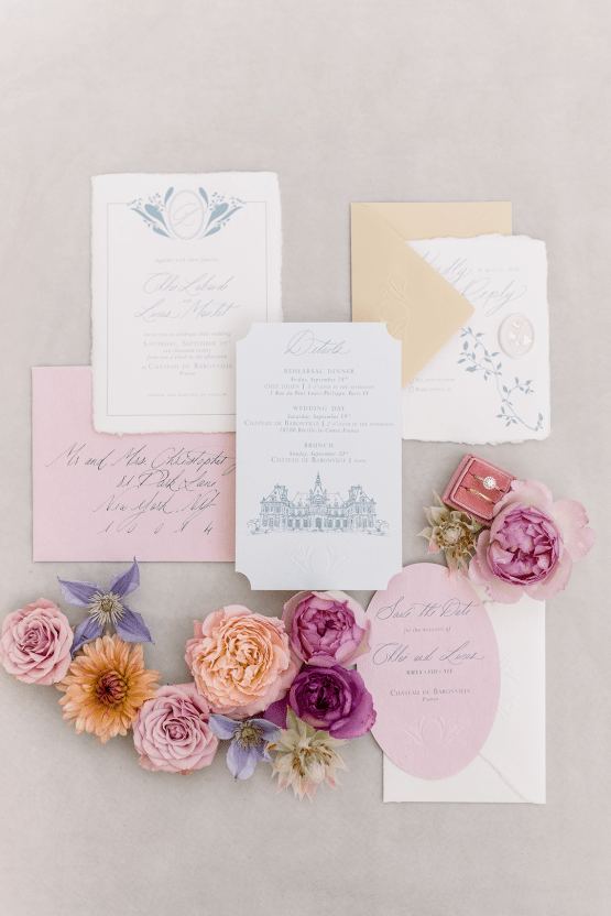 Spring Pink Royal Wedding Inspiration at Chateau de Baronville – Daria Lorman Photography 12