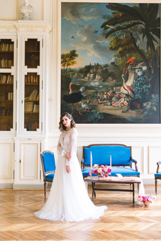 Spring Pink Royal Wedding Inspiration at Chateau de Baronville – Daria Lorman Photography 16
