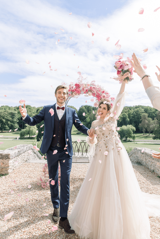 Spring Pink Royal Wedding Inspiration at Chateau de Baronville – Daria Lorman Photography 23