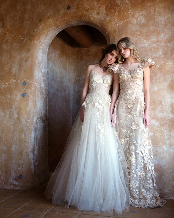 Vestidos de novia de alta costura personalizados de Ellen Wise Couture 2021 - Reflexiones nupciales - Vestido de Allegra y Alessandra