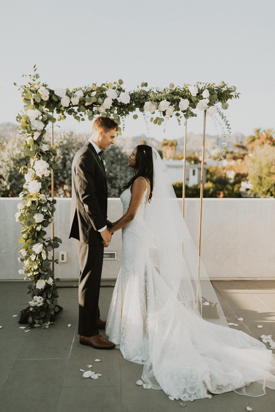 Modern Hollywood Rooftop Elopement During COVID-19 – Julia Green Photography 29