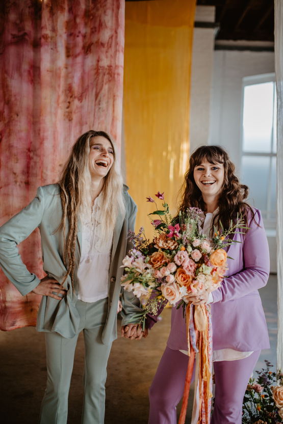 Zesty Colorful Same Sex Wedding Inspiration – Miz Sylvia – Camilla Andrea Photography 14