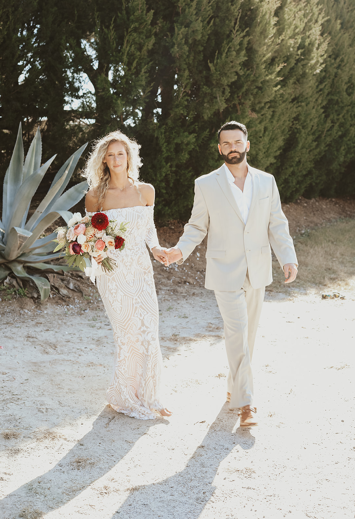 Bohemian Beach Wedding Inspiration With Agave Decor – Georgia Grace – Salt and Stem 27