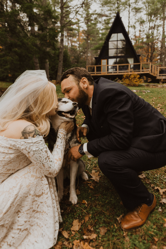 Woodsy Boho Cabin Wedding Inspiration in New Hampshire – Haus of Gravity – Compass Collective 34