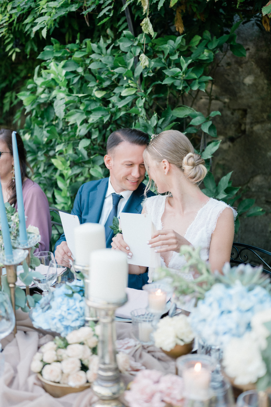 Romantic Something Blue Micro Wedding filled with Hydrangeas at Villa Ortensia in Lake Como – Alessandro Colle e Serena Rossi 59