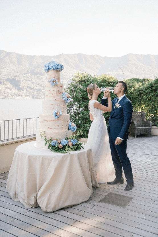 Romantic Something Blue Micro Wedding filled with Hydrangeas at Villa Ortensia in Lake Como – Alessandro Colle e Serena Rossi 61
