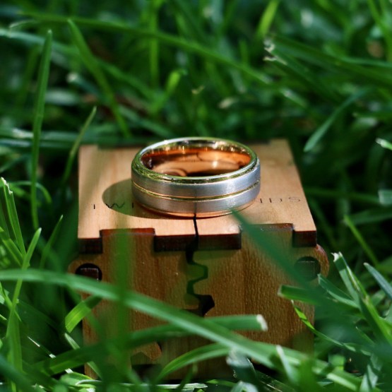 Anillos de boda entrelazados Anillos de boda únicos y asequibles y anillos - Regalo de luna de miel de ensueño - Reflexiones de boda 1