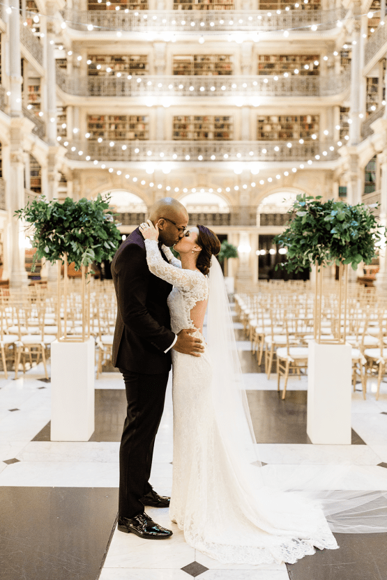 Glamorous Balitmore Library Wedding – George Peabody Library – Stephanie Axtell Photo and Video – Bridal Musings 42