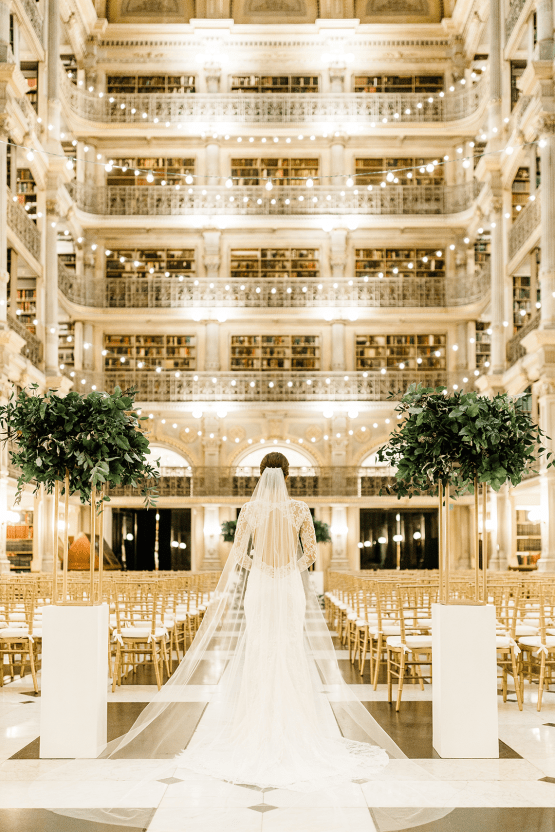 Glamorous Balitmore Library Wedding – George Peabody Library – Stephanie Axtell Photo and Video – Bridal Musings 53
