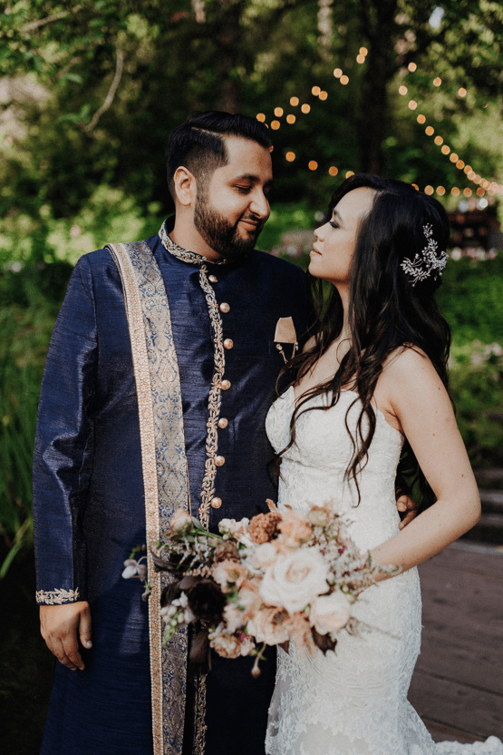 Matrimonio multicultural en el bosque de Oregón - Christy Cassano - Lagos Bridal Veil - Influencia india y kiwi - Pensamientos sobre el matrimonio 47