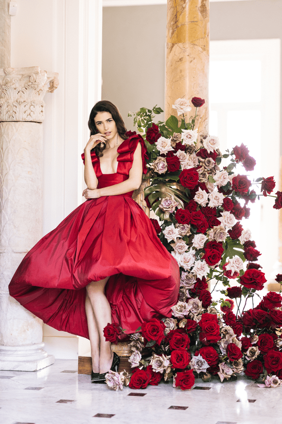 Inspiración para una boda sexy en la costa de Amalfi con un vestido rojo - Villa Astor en Sorrento, Italia - Fotografía de Vangelis 39