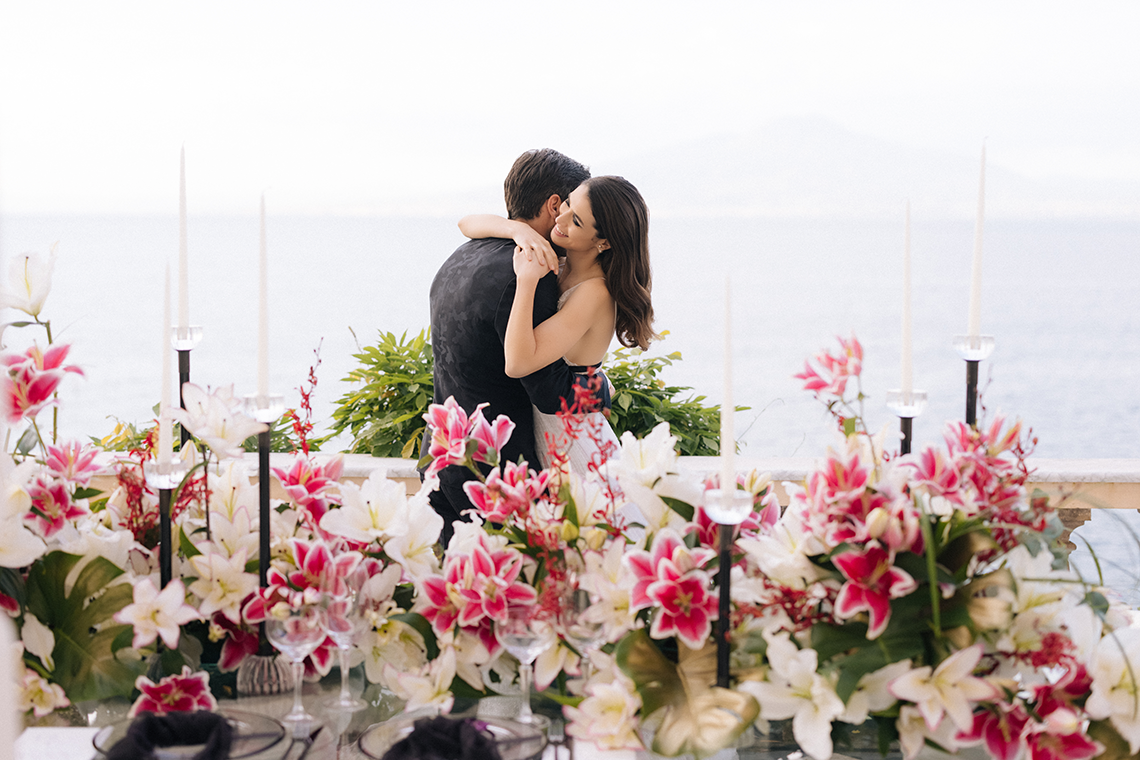 Sexy Amalfi Coast Wedding Inspiration with a Red Dress – Villa Astor in Sorrento Italy – Vangelis Photography 55