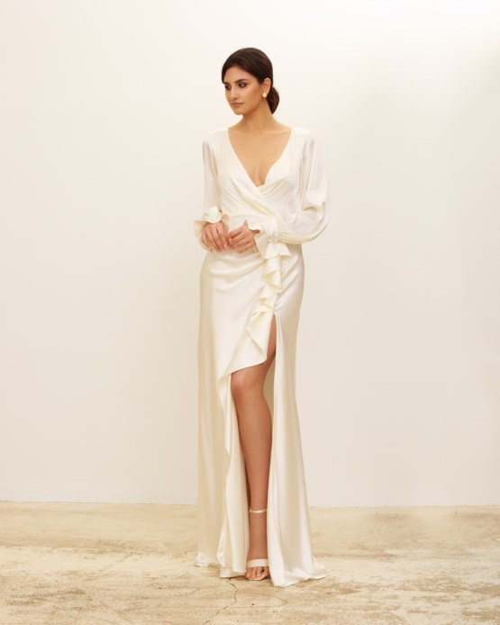 Elegant Modern Silk Wedding Dresses for 2022 Brides – Zoe Rowyn Bridal – Bridal Musings 27