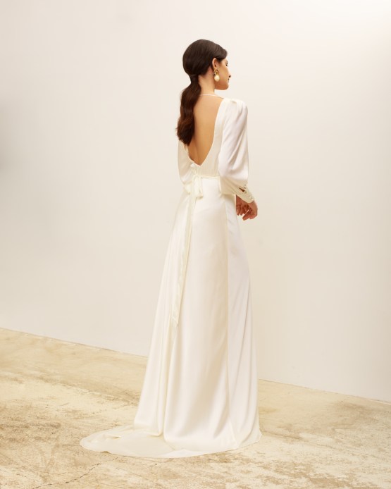 Vestidos de novia de seda nupcial 2022 elegantes y de moda - Zoe Rowyn Bridal - Reflexiones nupciales 36