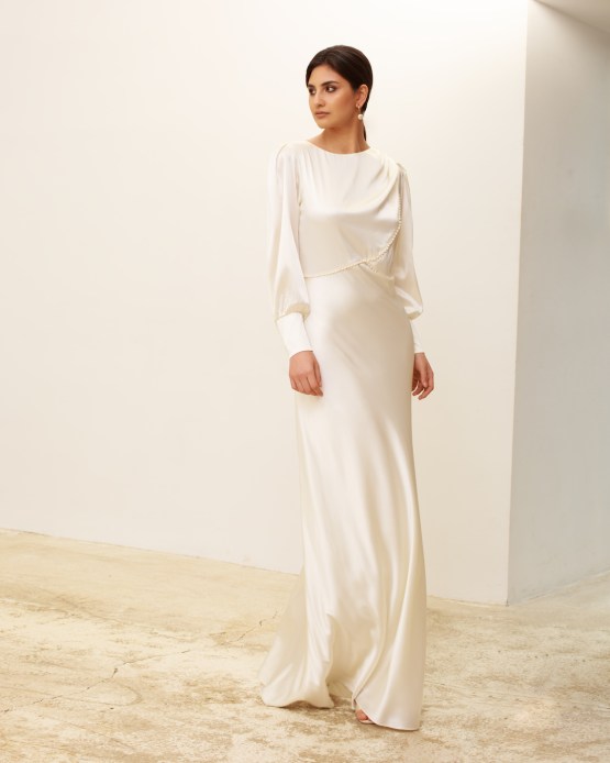 Elegant Modern Silk Wedding Dresses for 2022 Brides – Zoe Rowyn Bridal – Bridal Musings 42