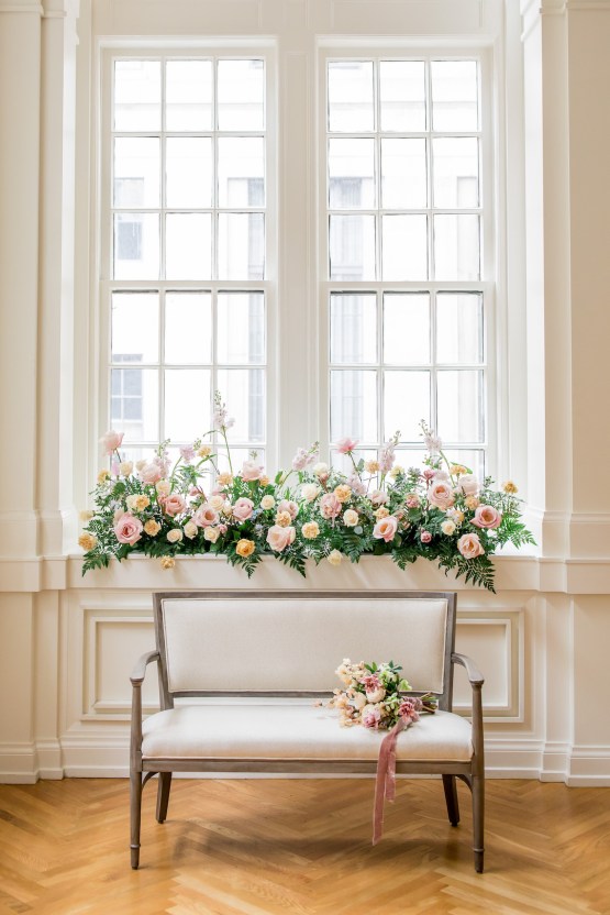Floral Filled Noelle Hotel Indoor Wedding Inspiration – Krista Joy Photography – Bridal Musings 13